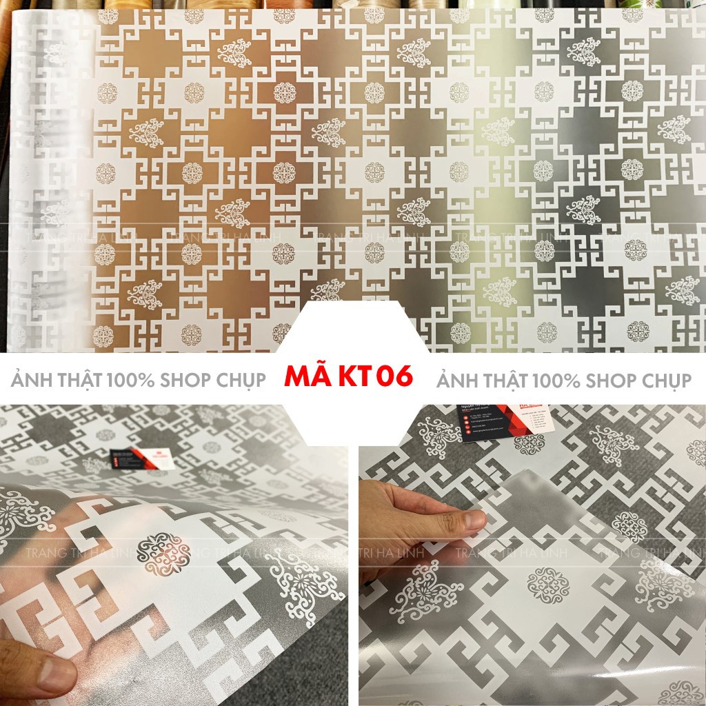 Giấy decal dán kính mờ hoa văn tre xanh dán phòng ngủ đẹp giá rẻ 0.9mx0.5m