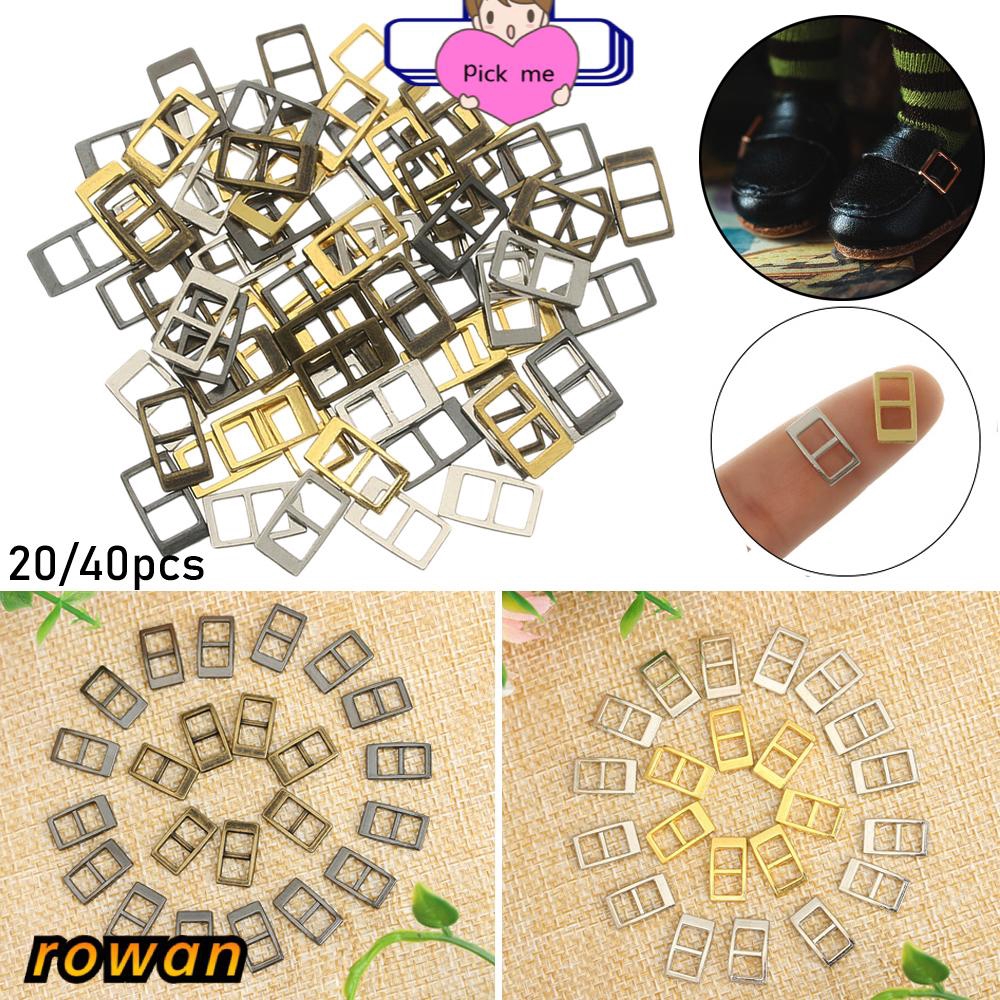 ROW 20/40pcs 5mm High Quality 4 Colors Mini Ultra-small Stuffed Toys Tri-glide Buckle