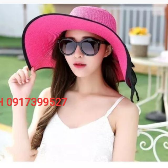 Nón rộng vành mũ rộng vành đi biển mùa hè thời trang mới