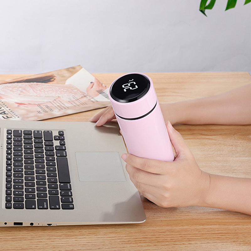 Bình Nước Thể Thao Cách Nhiệt Bằng Thép Không Gỉ 304 Có Màn Hình LED