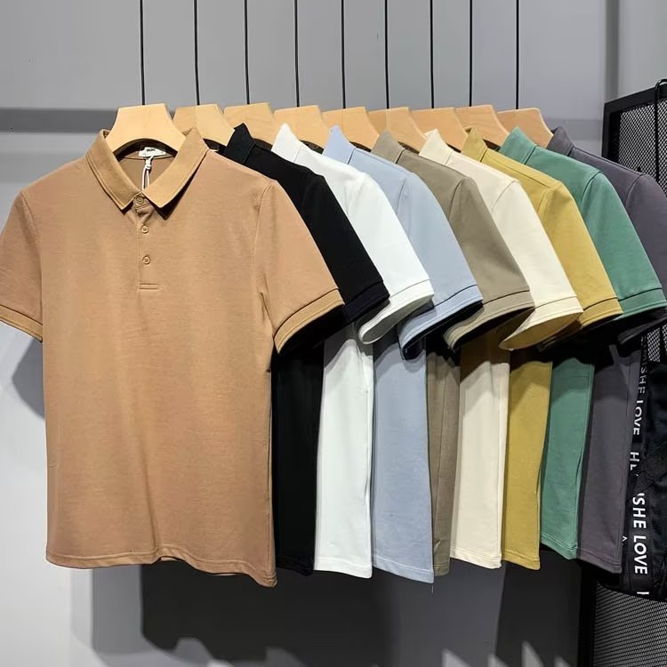 Áo Thun POLO Dáng Ôm Phong Cách Doanh Nhân Thời Trang Mùa Hè Cho Nam Size M-3xl