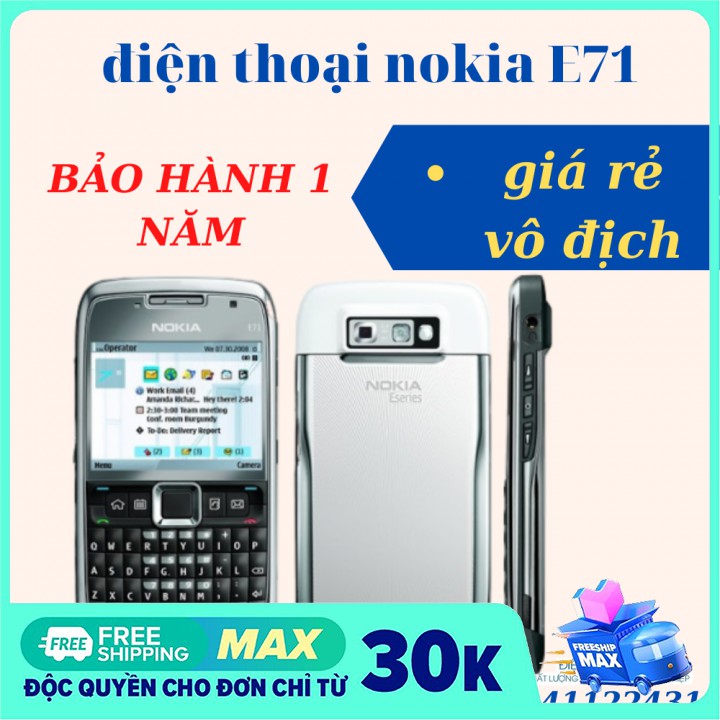 [GIÁ HỦY DIỆT]Nokia E71 chính hãng main zin thay vỏ