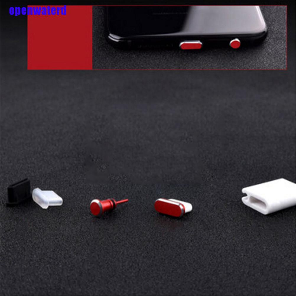 1 Bộ Nút Bịt Cổng Sạc Type C Chống Bụi Cho Tai Nghe Cổng Sạc Usb
