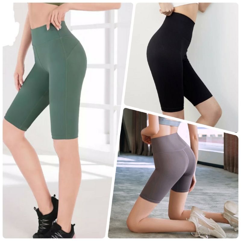 Quần đùi ngố tập gym,yoga nữ