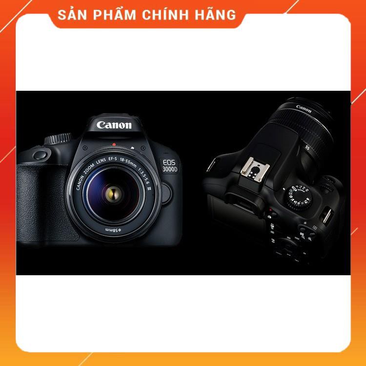 Máy Ảnh Canon EOS 3000D + Lens EF-S 18 - 55mm III (Lê Bảo Minh) - Hàng Chính hãng