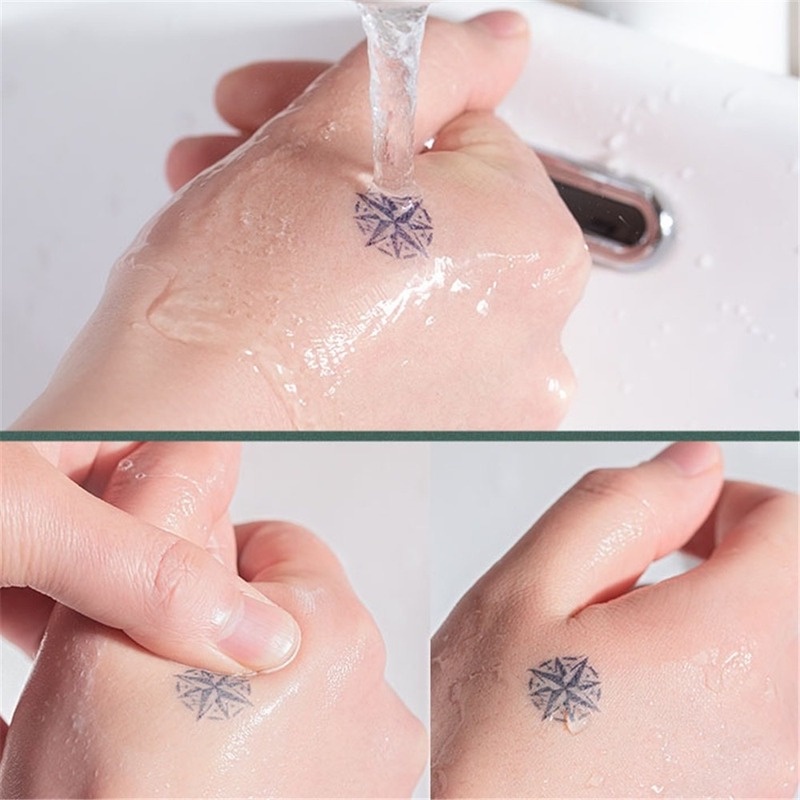 Hình Xăm Dán Họa Tiết Mặt Cười/Trái Tim/Chữ Phong Cách Mùa Hè Độc Đáo