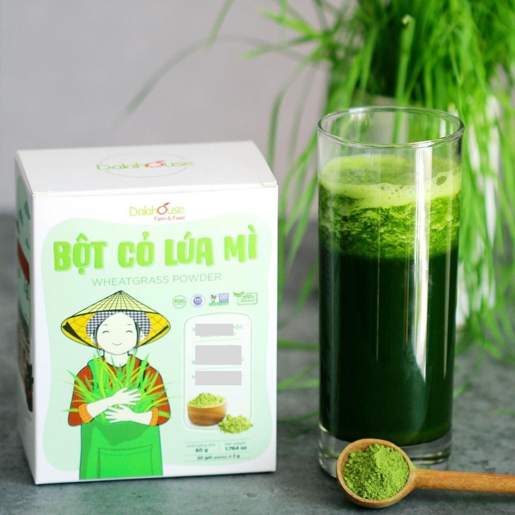 Bột Cỏ Lúa Mì Sấy Lạnh Dalahouse 60g (20 gói * 3g)