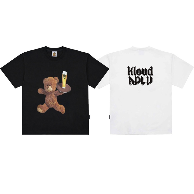 Áo Thun Cotton Ngắn Tay Dáng Rộng In Chữ Acme-de-Lie Thời Trang Cho Nam Và Nữ