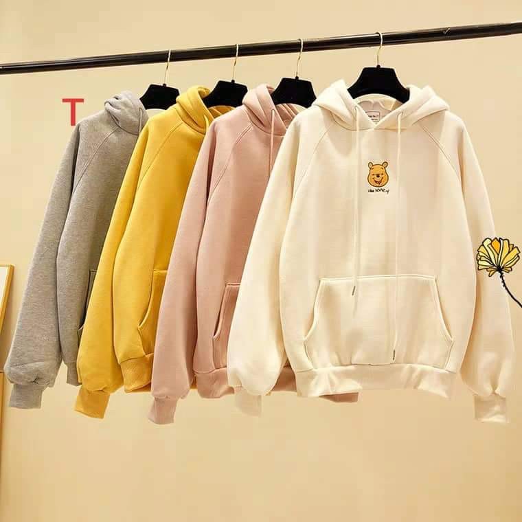 Áo hoodie mặt gấu Honey DTR1119