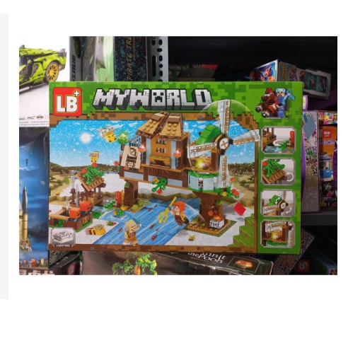 Bộ đồ chơi lắp ráp xếp hình Lego Minecraft LB318 - Cuộc chiến nông trại - 402pcs