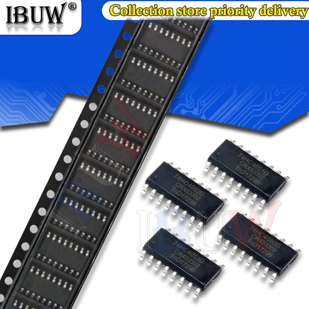 Bộ 10 Mạch Tích Hợp 74HC4053D 74HC4053 SOP SOP-16 74HC4050D 74HC4051D 74HC4052D 74HC4060D 74HC4094D 74HC4051 74HC4052D 74HC4060D 74HC4066D 74Hc404D 74HC4051 74HC4052D 74HC4066D
