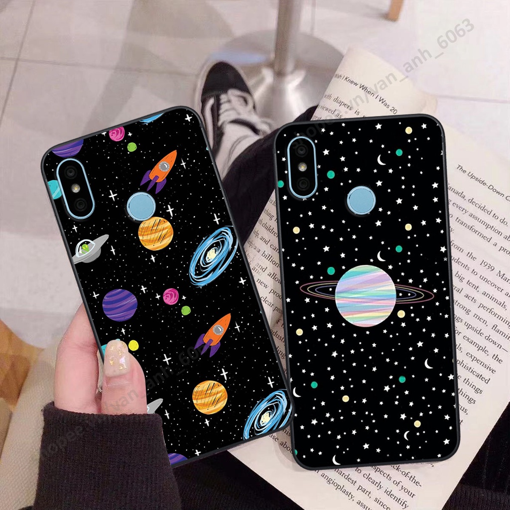 Ốp Xiaomi Redmi 6 Pro / Mi A2 Lite hình bầu trời, phi hành gia đẹp, ốp lưng điện thoại xiaomi viền dẻo cao cấp