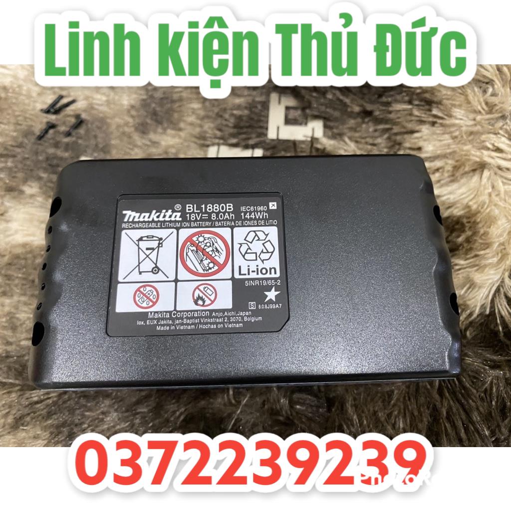 Lktd BN. Vỏ mạch Makita 5s-2p 18V 8AH cell 21700 , Led báo pin, nhận sạc zin và có tem đáy.