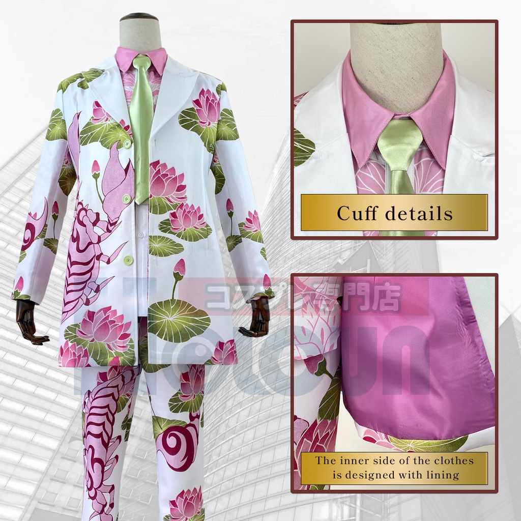 Holoun Tokyo Revengers Set Đồ 4 Món Hóa Trang Nhân Vật Haruchiyo Sanzu Exhibition Anime Cosplay Costume Uniform Pink Scorpio 4PCS Dress Up Halloween