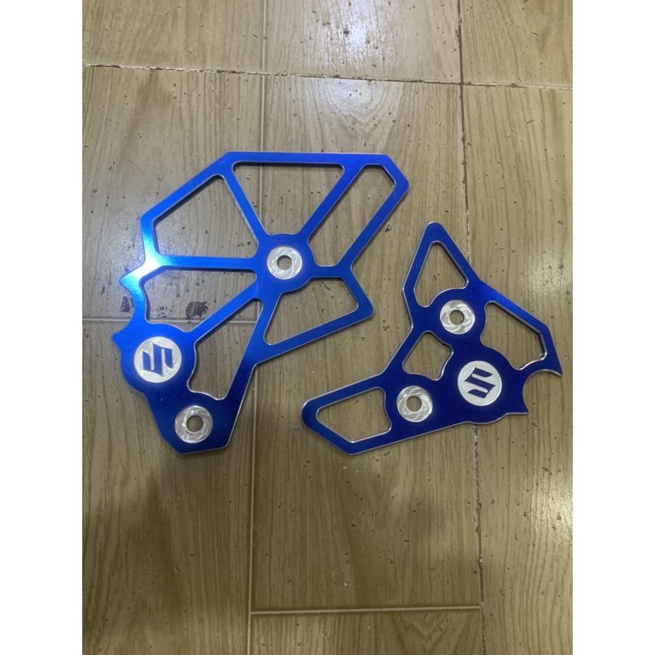 ốp sườn xe raider  fi va satria  nhôm cnc màu xanh
