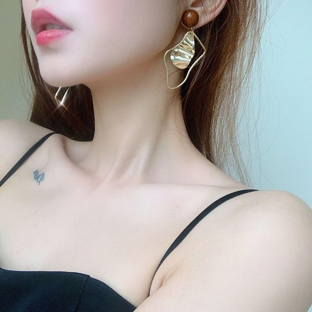 Bông Tai Hình Học Kiểu Cách Sang Trọng Cho Nữ