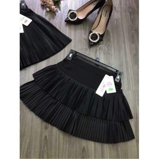 Vải csr chiffon dập ly đen