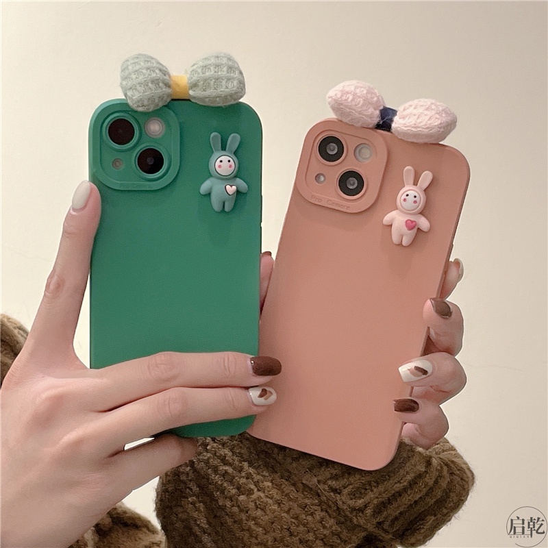 Ốp điện thoại đính nơ thích hợp cho IPhone 13 13Pro 13Promax 12 12Pro 12Promax 11 11Pro 11Promax X Xsmax XR 7 8Plus