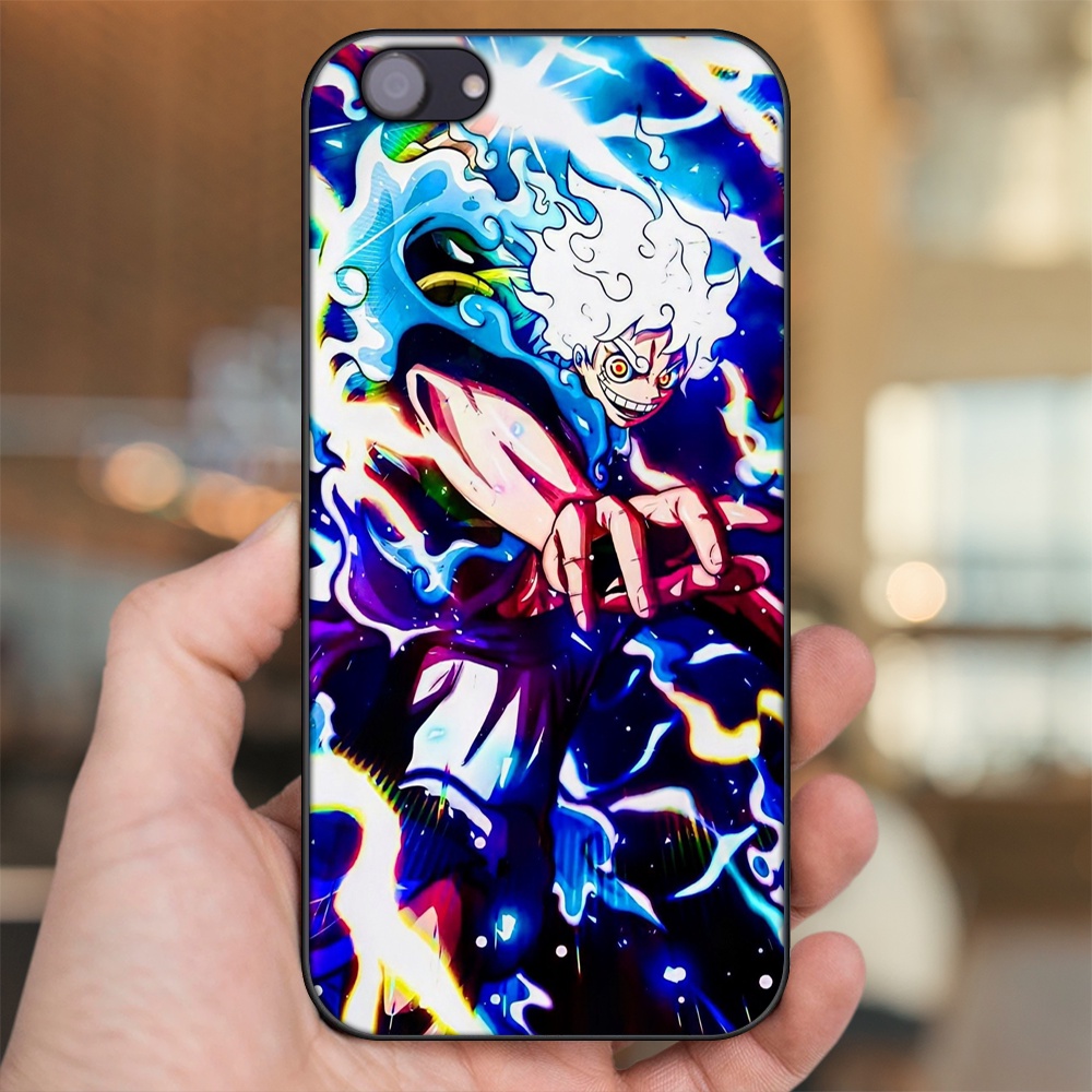 Ốp lưng Oppo F7 Youth viền đen in hình Luffy One Piece