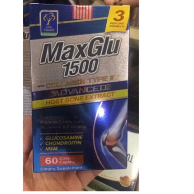 MaxGlu 1500 hỗ trợ xương khớp (hộp 60 viên)