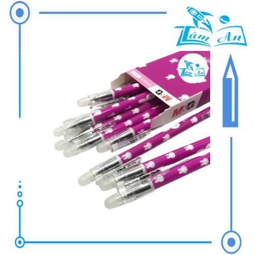 Bút Nước Gel Xóa/Tẩy được (Mực tím) M&G FKP65830 0.5mm Miffy- Tâm An Books