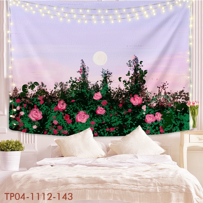 Tranh vải treo tường trang trí DECOR, HOA, FLOWER, WINDOR (TẶNG móc treo, miếng dán 2 mặt) 112/12