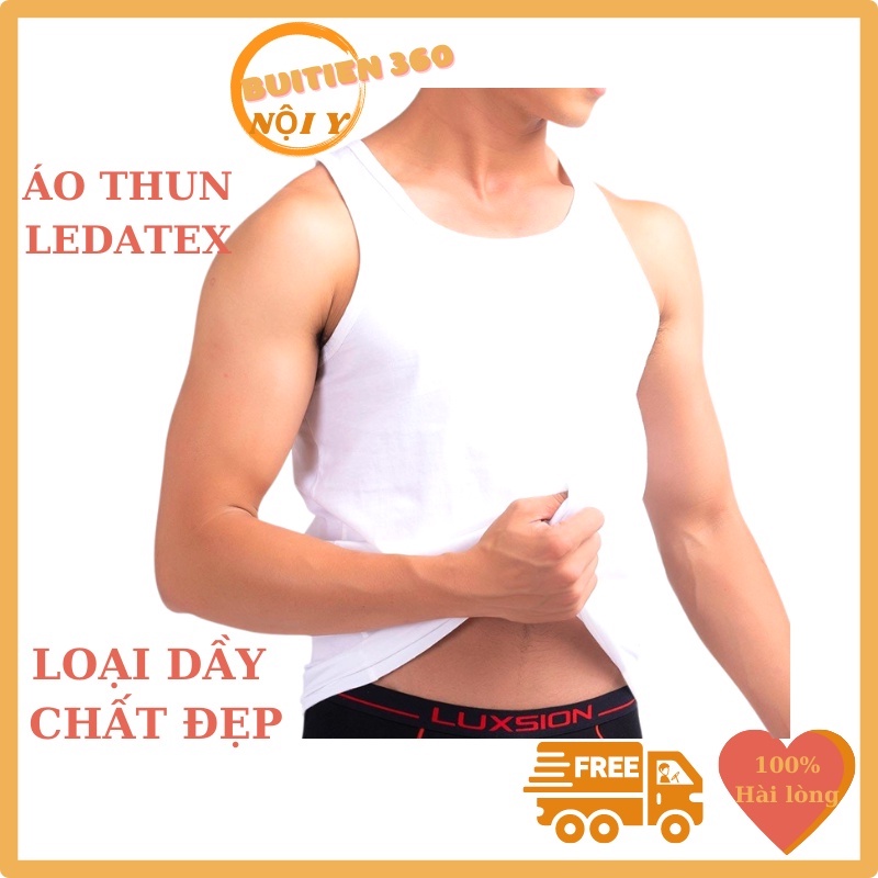 Aó 3 Lỗ Nam LEDATEX loại 1 thun lạnh Lót nam không tay sát nách Chất Cotton Dầy mềm mát chất Đẹp