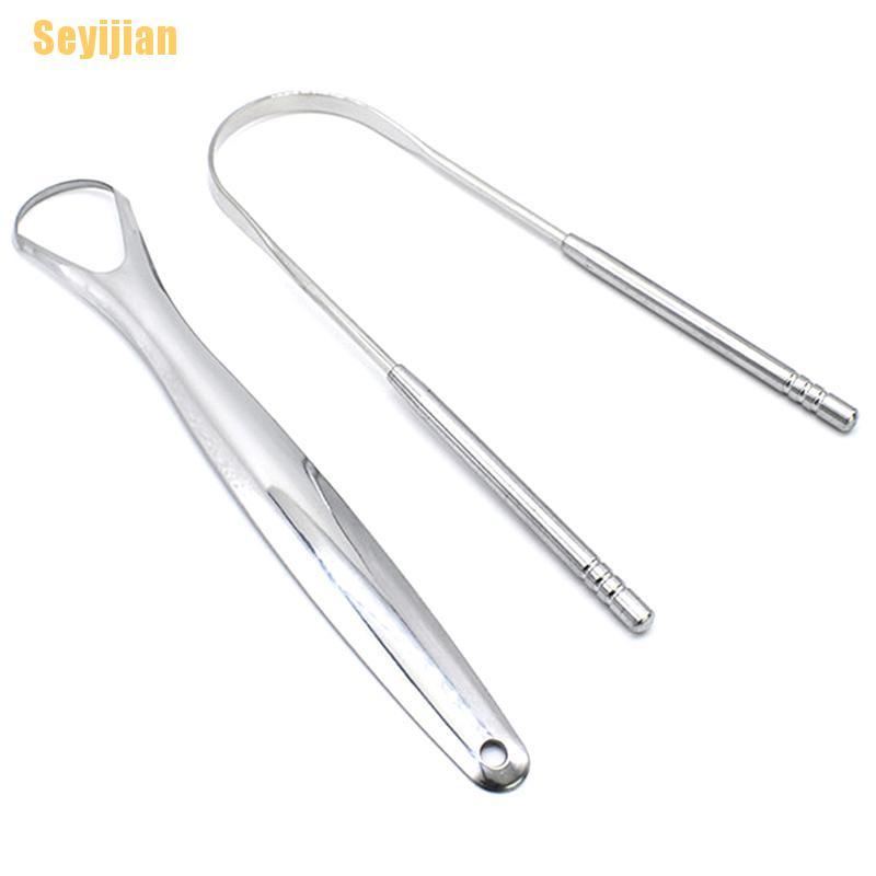 Bộ 2 Dụng Cụ Vệ Sinh Lưỡi Bằng Thép Không Gỉ
