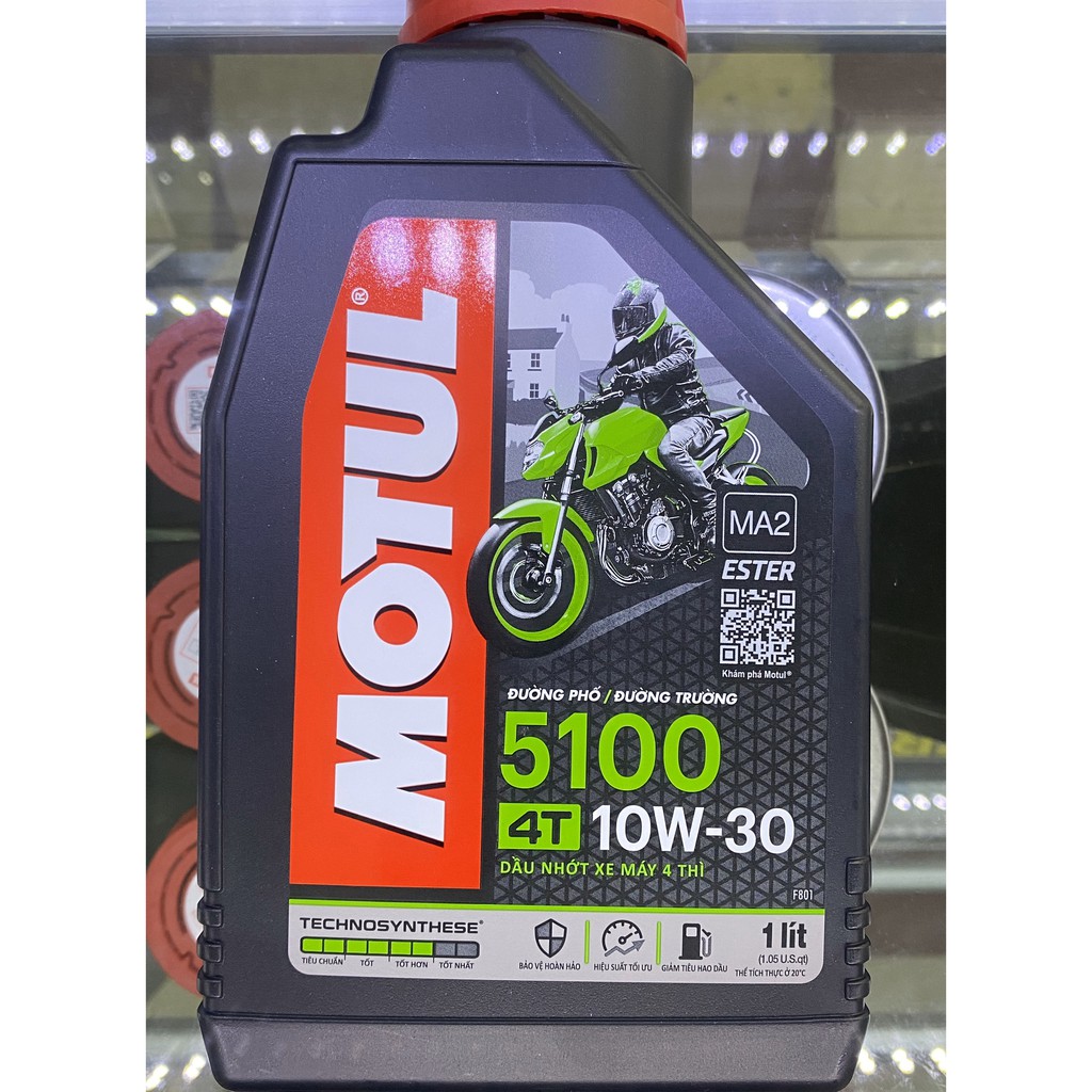 [SALE] NHỚT MOTUL 5100 ESTER, 10W30, JASO MA2