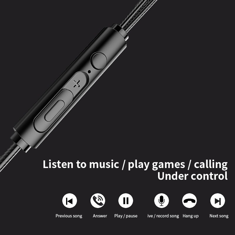 Tai Nghe Thể Thao Nhét Tai Có Dây HIFI 6D Chống Mồ Hôi 3.5mm S2000