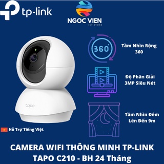 Mua  Hỏa Tốc - HCM  Camera Wifi TP-link Tapo C210 Camera 360 1080p | Hàng Chính Hãng | Bảo Hành 24TH | Ngoc Vien Store