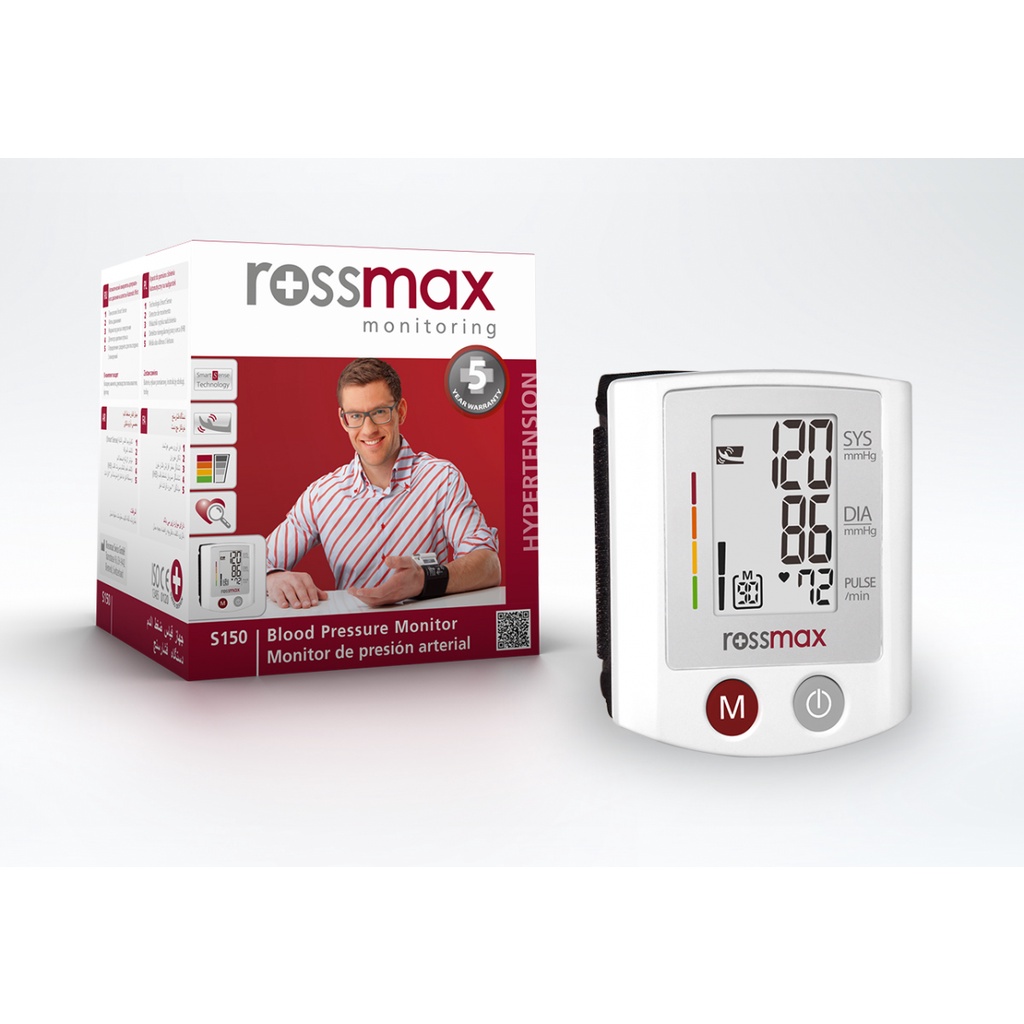 Máy đo huyết áp cổ tay Rossmax S150