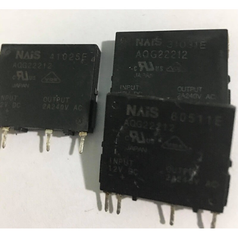 Phototriac AQG22212 2A 400VAC 12VDC điều khiển quạt bóc máy. ( thay thế cho G3MC-202P-VD-2 , g3mc-201pl-mg3 ).