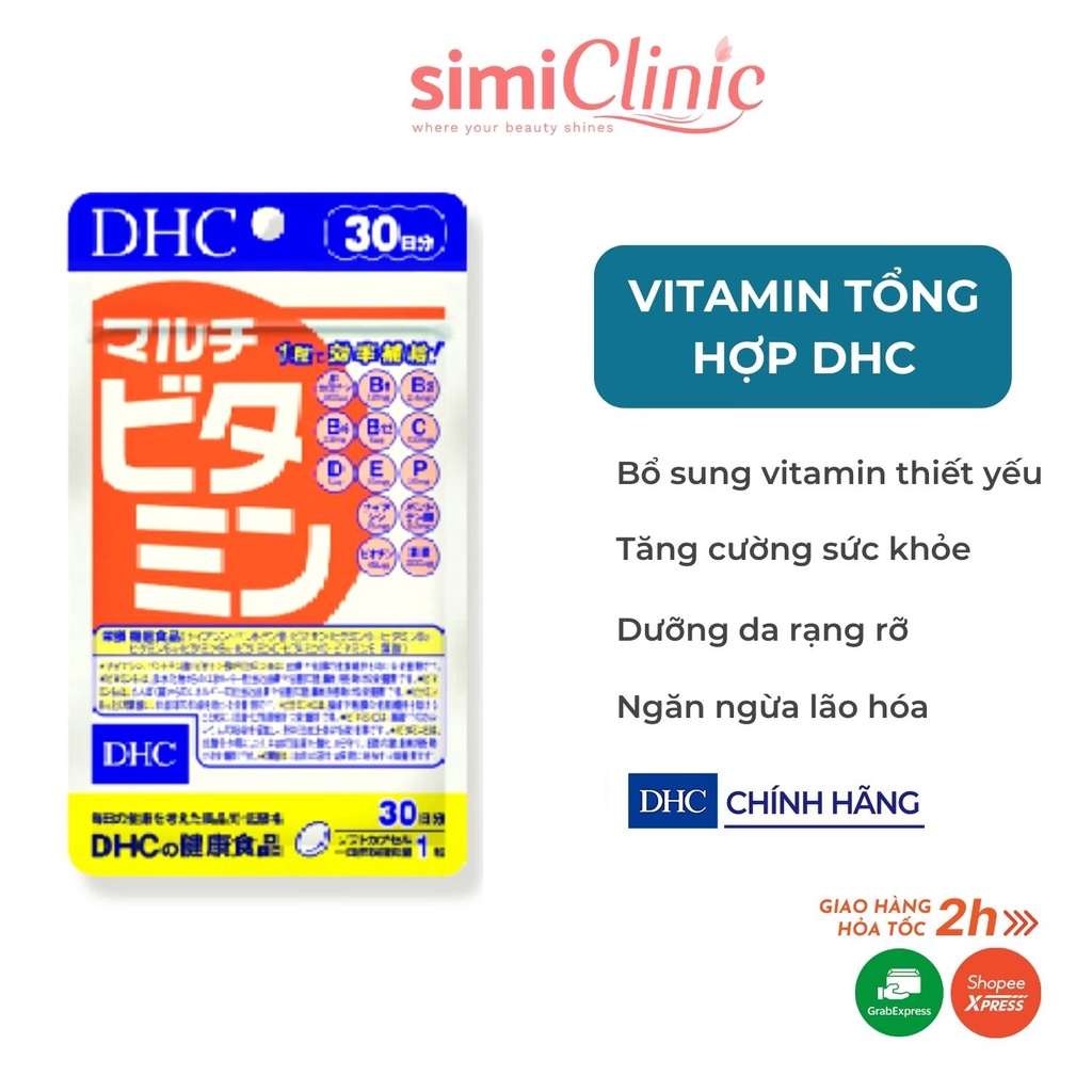 Viên uống Vitamin tổng hợp DHC Nhật Bản bổ sung 12 vitamin thiết yếu tăng cường sức đề kháng dưỡng đẹp da