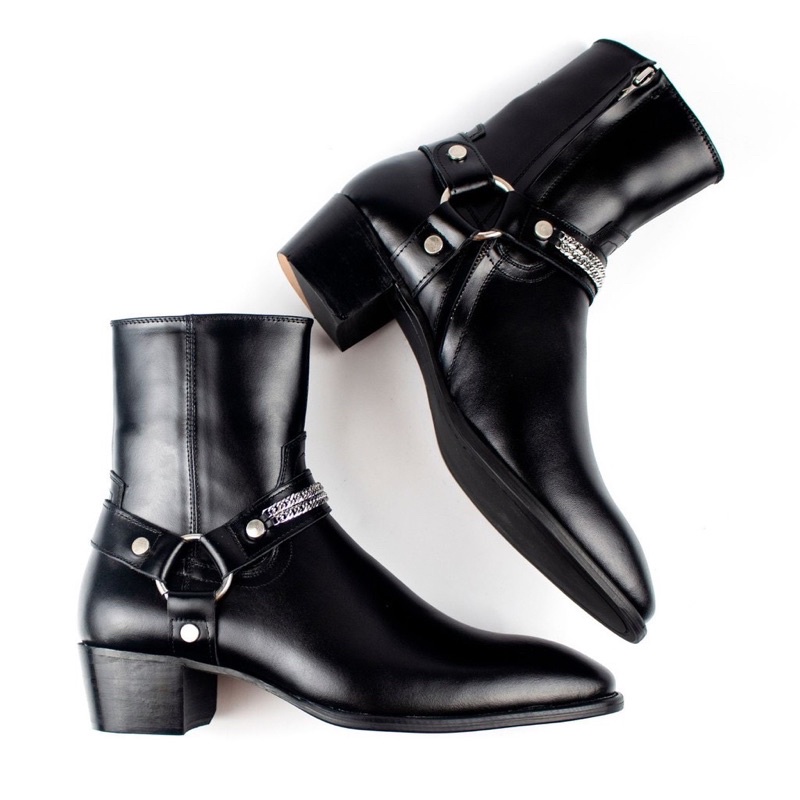 Giày nam Harness Boots kiểu dáng đường phố Hót Nhất | BigBuy360 - bigbuy360.vn