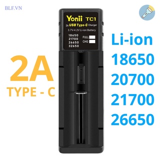 Sạc Yonii TC1 Sạc Nhanh 2A Pin Li-ion 3.7V Đầu Vào USB Type C