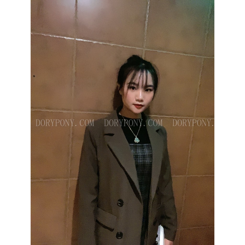 (HÀNG ĐẸP PHOM TÔN DÁNG) Áo Khoác BLAZER TRƠN DORYPONY CHUNDYE RETRO STYLE – AK094 (2 màu) - Có VIDEO