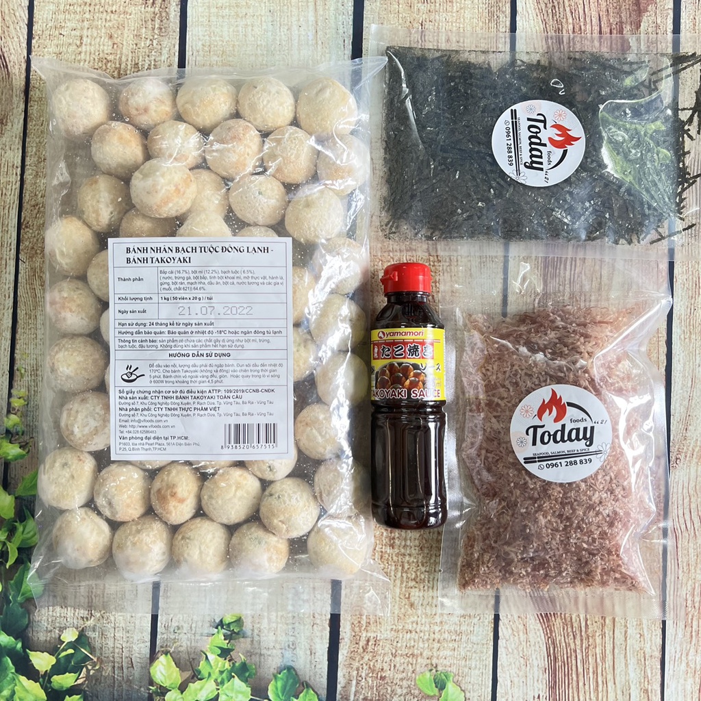 [CHỈ GIAO NỘI THÀNH HCM] Trộn bộ nguyên liệu làm bánh Takoyaki/ Bánh xèo Okonomiyaki