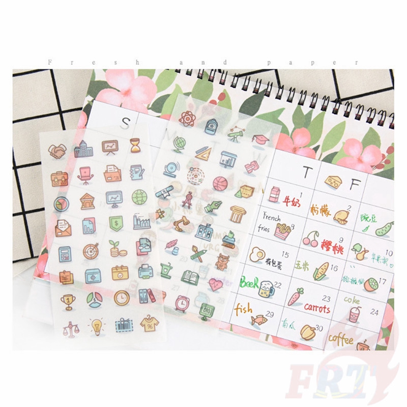 ❉ Funny Diary Label Stickers ❉6Sheet/Set DIY Diary Scrapbooking Decals Stickers