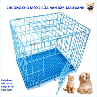 Chuồng sơn tĩnh điện gấp gọn cho chó mèo thú cưng