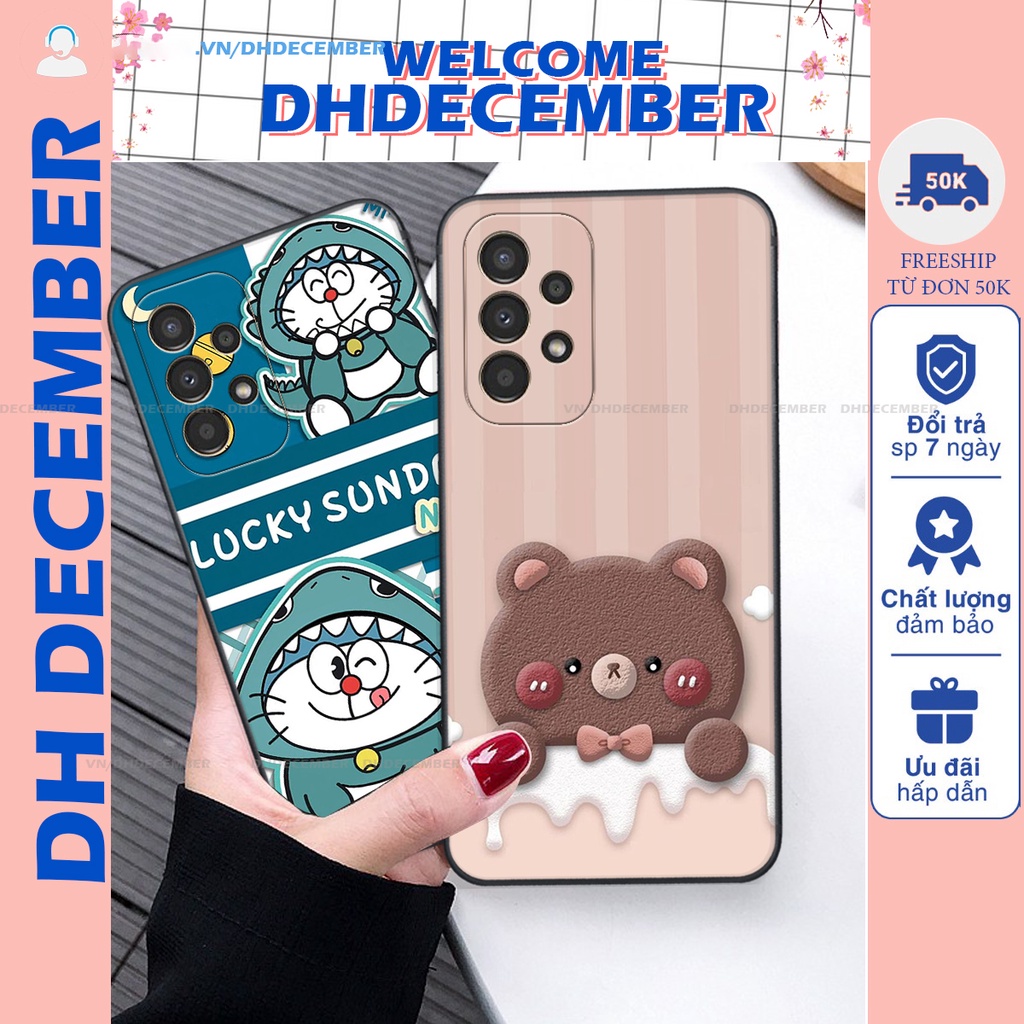 Ốp lưng Samsung Galaxy A13 / A23 / A53 / A73 in hình gấu K@ws, gấu nâu, dor@emon RẺ- ĐẸP- BỀN