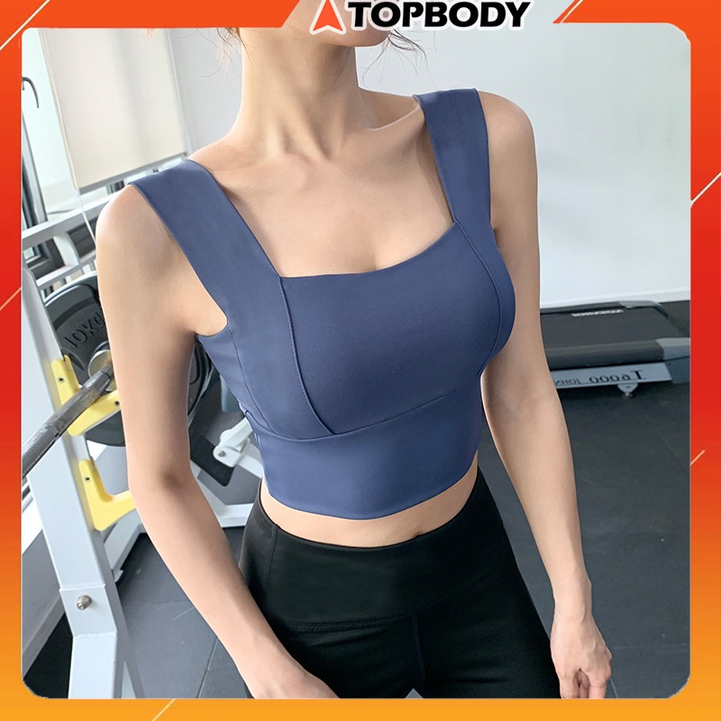 Áo ngực thể thao tập yoga Topbody màu trơn-AOYOG03