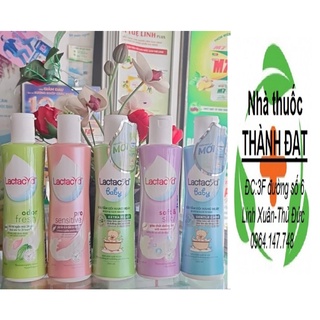 (đủ bộ) LACTACYD dung dịch vệ sinh phụ nữ, trẻ em