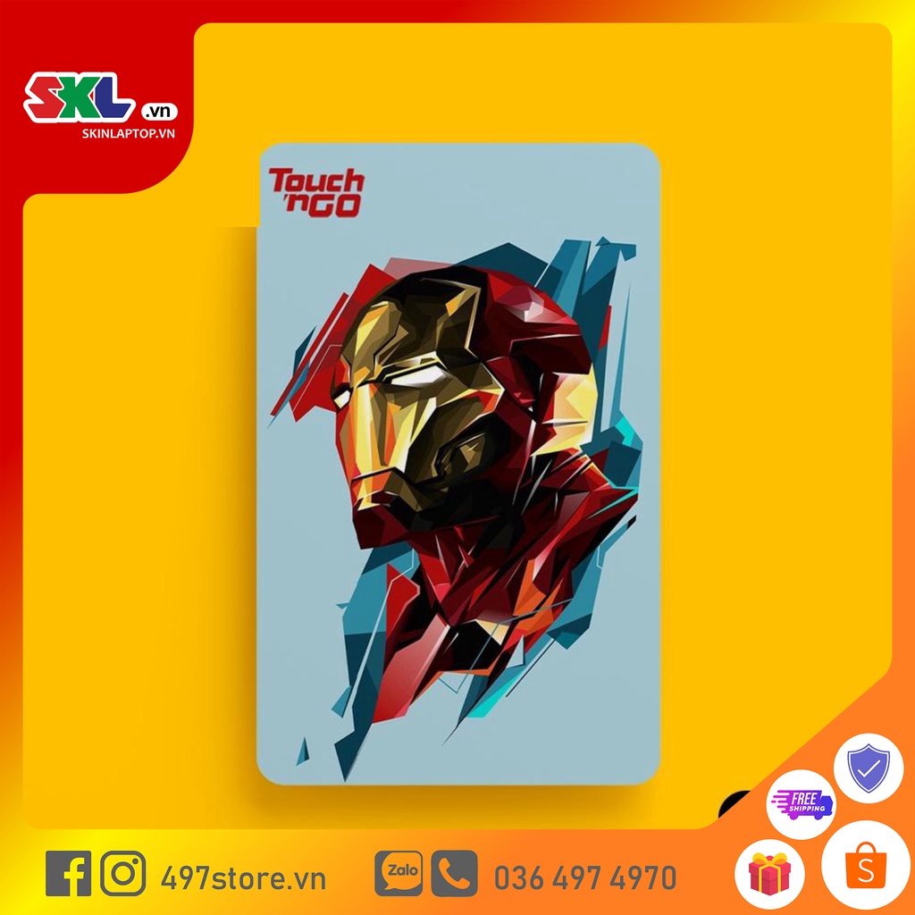 Skin Card Avengers  - Miếng Dán ATM, Thẻ Xe, Thẻ Từ, Thẻ Chung Cư - Chất Liệu Chống Xước - Chống Nước