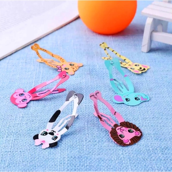 [sale sập sàn] set 3 kẹp tóc cho bé mẫu hoa quả và mẫu thú