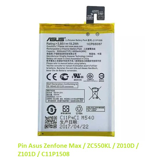 Pin Asus Zenfone Max / ZC550KL / Z010D / Z101D / C11P1508