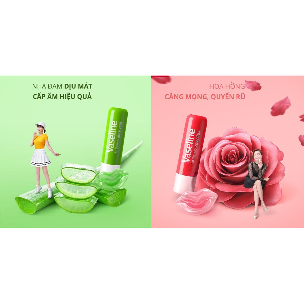 Son Dưỡng Môi Vaseline Dạng Thỏi Original 4.8g Lip Therapy Original