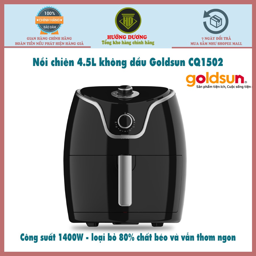 Nồi chiên không dầu Goldsun CQ1502 4.5 Lít Hàng chính hãng