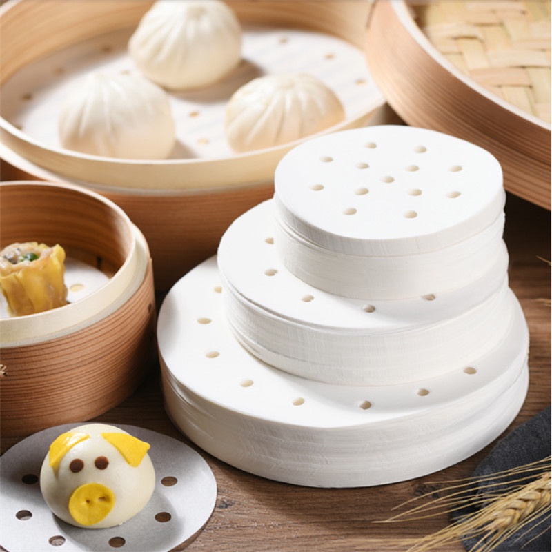 Set 100 Tờ Giấy Lót Bánh Mì Hấp Chống Dính