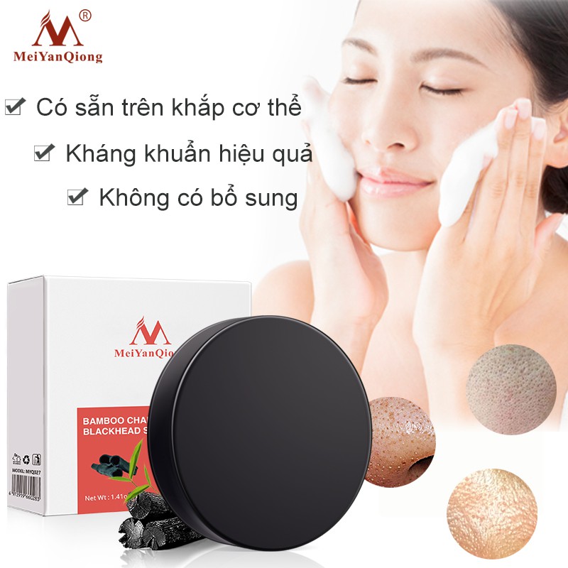 Xà Phòng Rửa Mặt MeiYanQiong Làm Sạch Da Loại Bỏ Mụn Đầu Trắng/Đầu Đen 40g